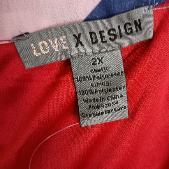 NWT Love by Design Plus Size Pleated Sleeveless Dress Size 2X ♥️🩷 - Picture 6 of 6